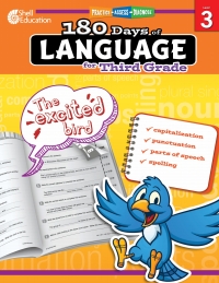 Original PDF Ebook - 180 Days of Language for Third Grade ebook1st Edition - 9781425811686