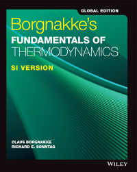 Original PDF Ebook - Borgnakke's Fundamentals of Thermodynamics, SI Version, Global Edition9th Edition - 9781119382843