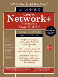 Original PDF Ebook - CompTIA Network+ Certification All-in-One Exam Guide, Eighth Edition (Exam N10-008)8th Edition - 9781264269051