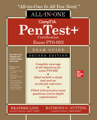 Original PDF Ebook - CompTIA PenTest Certification All-in-One Exam Guide (Exam PT0-002)2nd Edition - 9781264274895