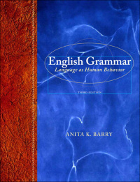 Original PDF Ebook - English Grammar: Language as Human Behavior3rd Edition - 9780205238460