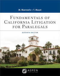 Original PDF Ebook - Fundamentals of California Litigation for Paralegals7th Edition - 9781543817201