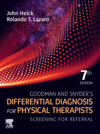 Original PDF Ebook - Goodman and Snyder's Differential Diagnosis for Physical Therapists7th Edition - 9780323722049