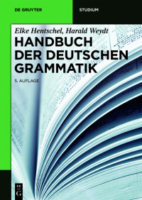 Original PDF Ebook - Handbuch der Deutschen Grammatik5th Edition - 9783110629415