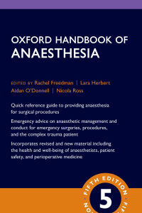 Original PDF Ebook - Oxford Handbook of Anaesthesia5th Edition -9780198853053