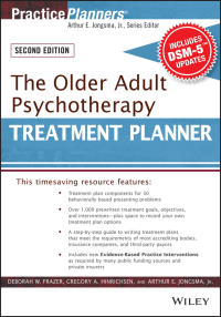Original PDF Ebook - The Older Adult Psychotherapy Treatment Planner, with DSM-5 Updates, 2nd Edition3rd Edition - 9781119063117