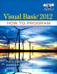 Original PDF Ebook - Visual Basic 2012 How to Program6th Edition - 9780133406955